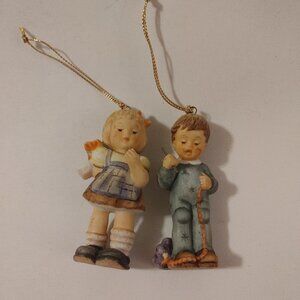 Goebel 1997 Figures x2 BERTA HUMMEL Christmas Ornaments